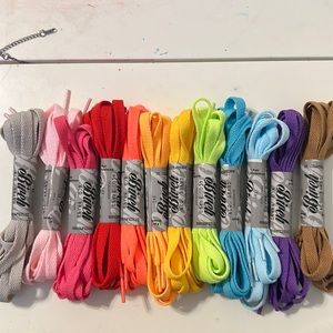 Colorful shoe laces